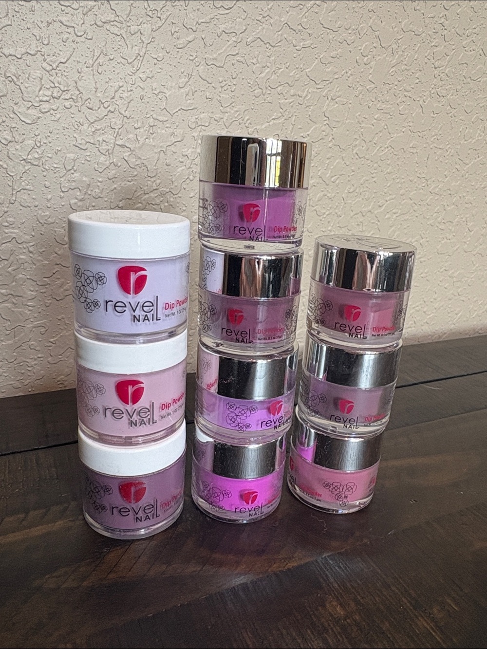 Revel Nail Dip Powder Set in Pink & Lavender Shades
